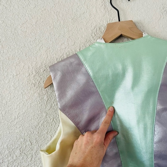 Hobby Horse Vinyl Cotton Parfait Multicolor Western Pleasure Show Vest - Picture 12 of 14